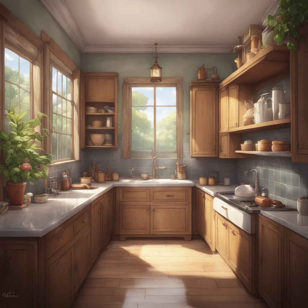 background environment trending artstation nostalgic Isekai narrator John feeling a surge of confidence decided to push his luck even further He walked over to the kitchen and opened the fridge scan