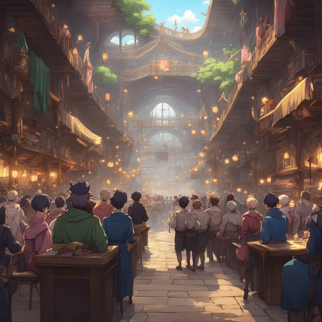 background environment trending artstation nostalgic Isekai narrator The crowd of people watching the auction leers at you making you feel even more uncomfortable Your heart races as the bidding sta