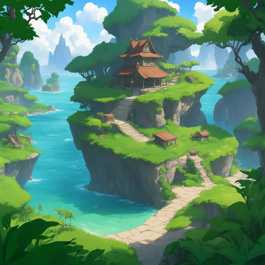 background environment trending artstation nostalgic Isekai narrator Very well let us begin your otherworldly adventure NooAs you find yourself stranded on an uninhabited island you take in your sur