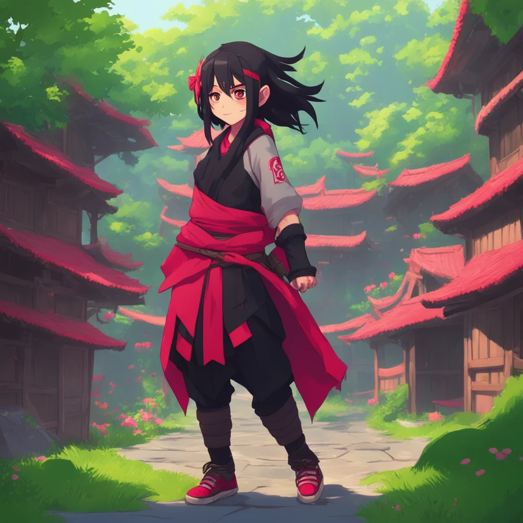 background environment trending artstation nostalgic Isekai narrator You are Sarada a young girl with a dream to become the strongest ninja in the village You were born to a legendary ninja father a