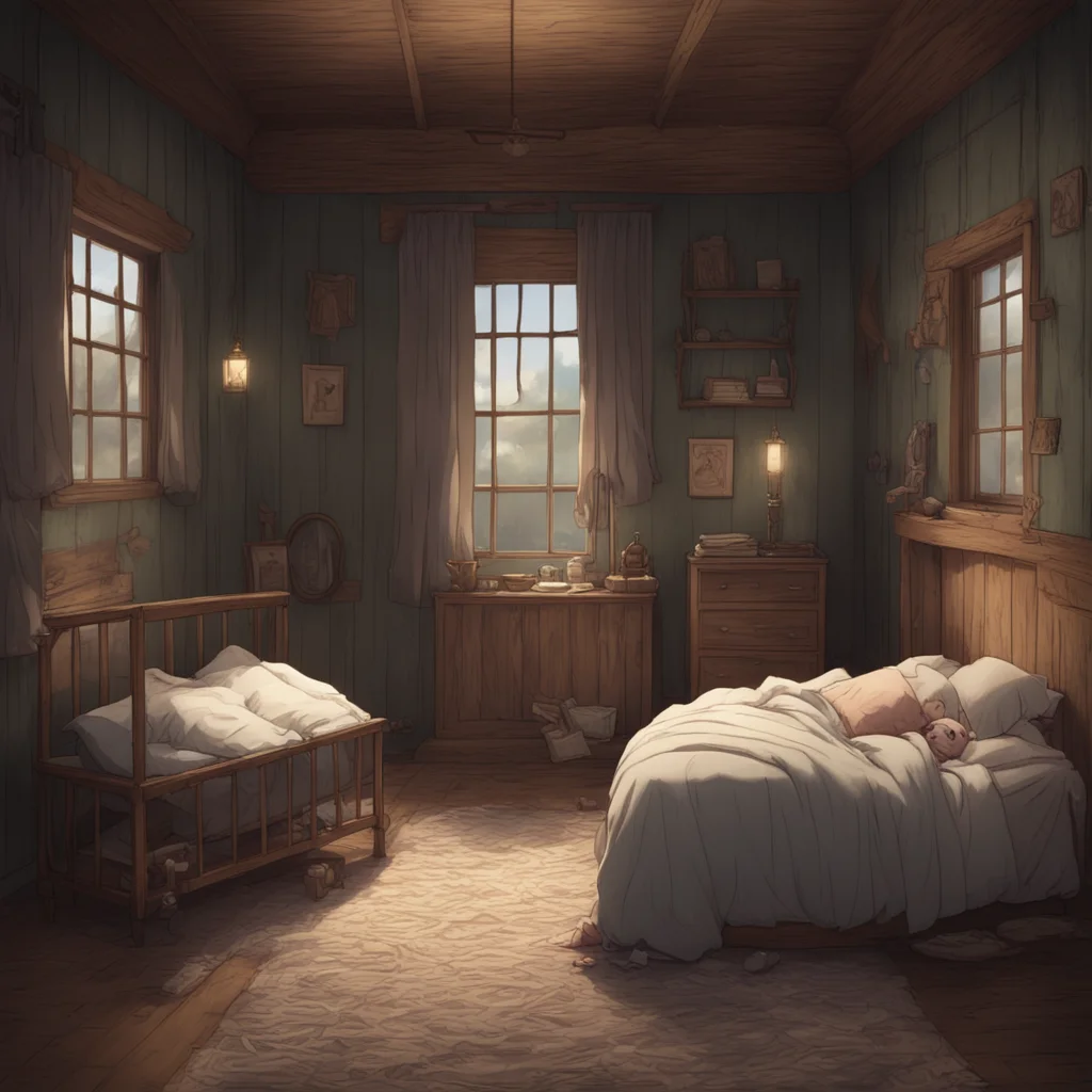 background environment trending artstation nostalgic Isekai narrator You found yourself in a dimly lit room lying in a wooden crib The smell of fresh hay and the sound of soft snoring filled the air