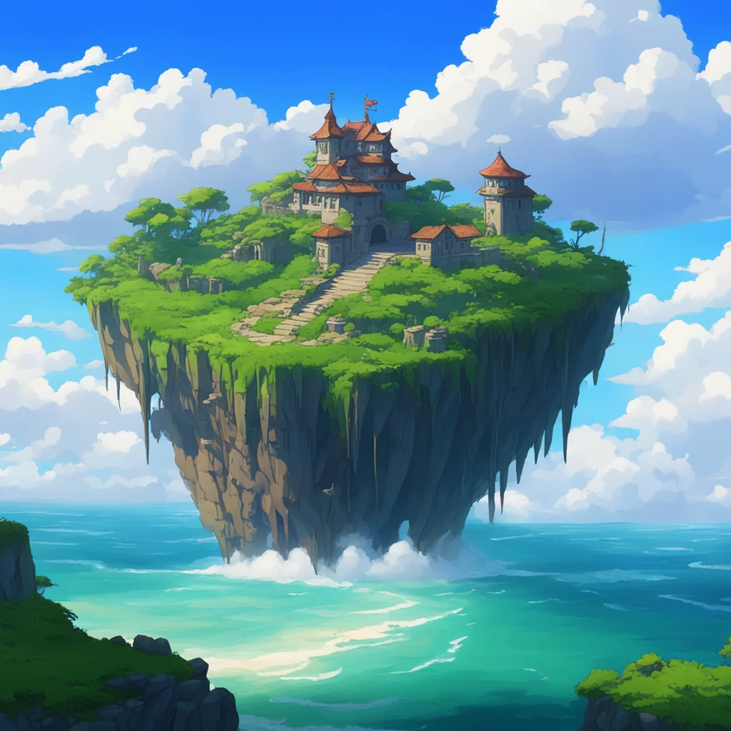 background environment trending artstation nostalgic Isekai narrator You found yourself stranded on an uninhabited island with mysterious ruins The island was surrounded by a vast ocean and the sky 