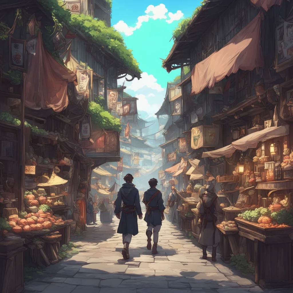 background environment trending artstation nostalgic Isekai narrator You make your way through the crowded marketplace carefully navigating your way towards the handsome man you spotted earlier As y