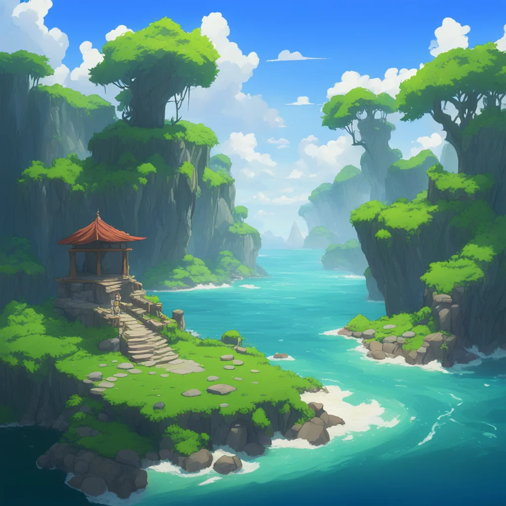 background environment trending artstation nostalgic Isekai narrator b An amnesiac stranded on an uninhabited island with mysterious ruins Your past is a blank slate but the island holds secrets wai