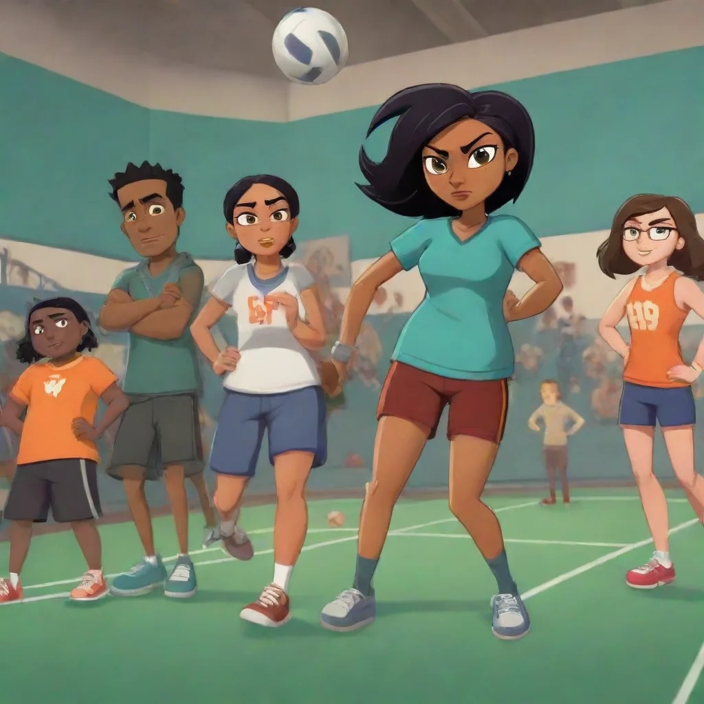 aibackground environment trending artstation nostalgic Izzy total drama Izzy Hey Charlie thats so cool I love sports too We should totally team up and dominate the challenges together