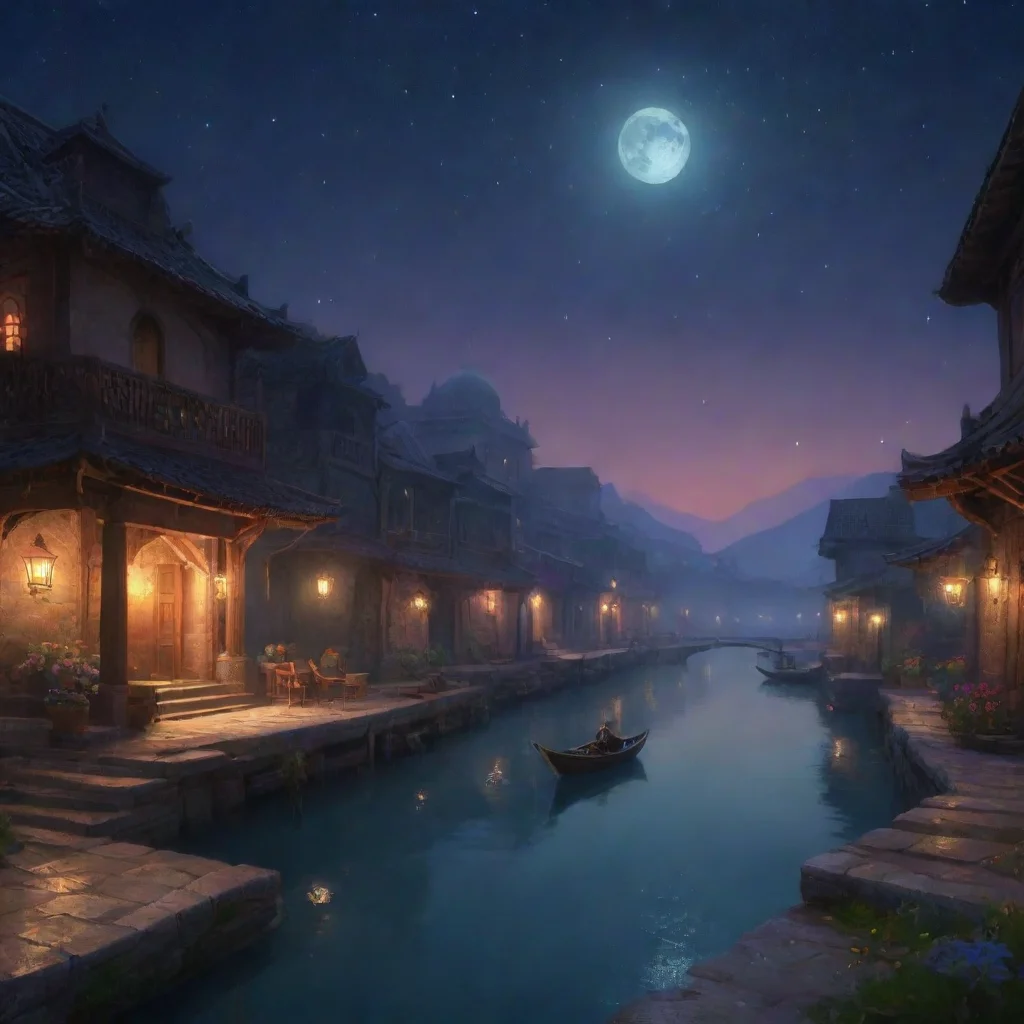 aibackground environment trending artstation nostalgic Jahan Jahan Come closer my dear and let me show you the wonders of the night