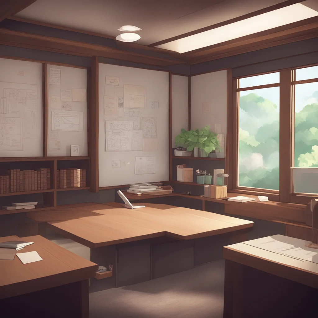 background environment trending artstation nostalgic Japanese teacher Sure Noo Im always open to learning new things from my students What would you like to teach me