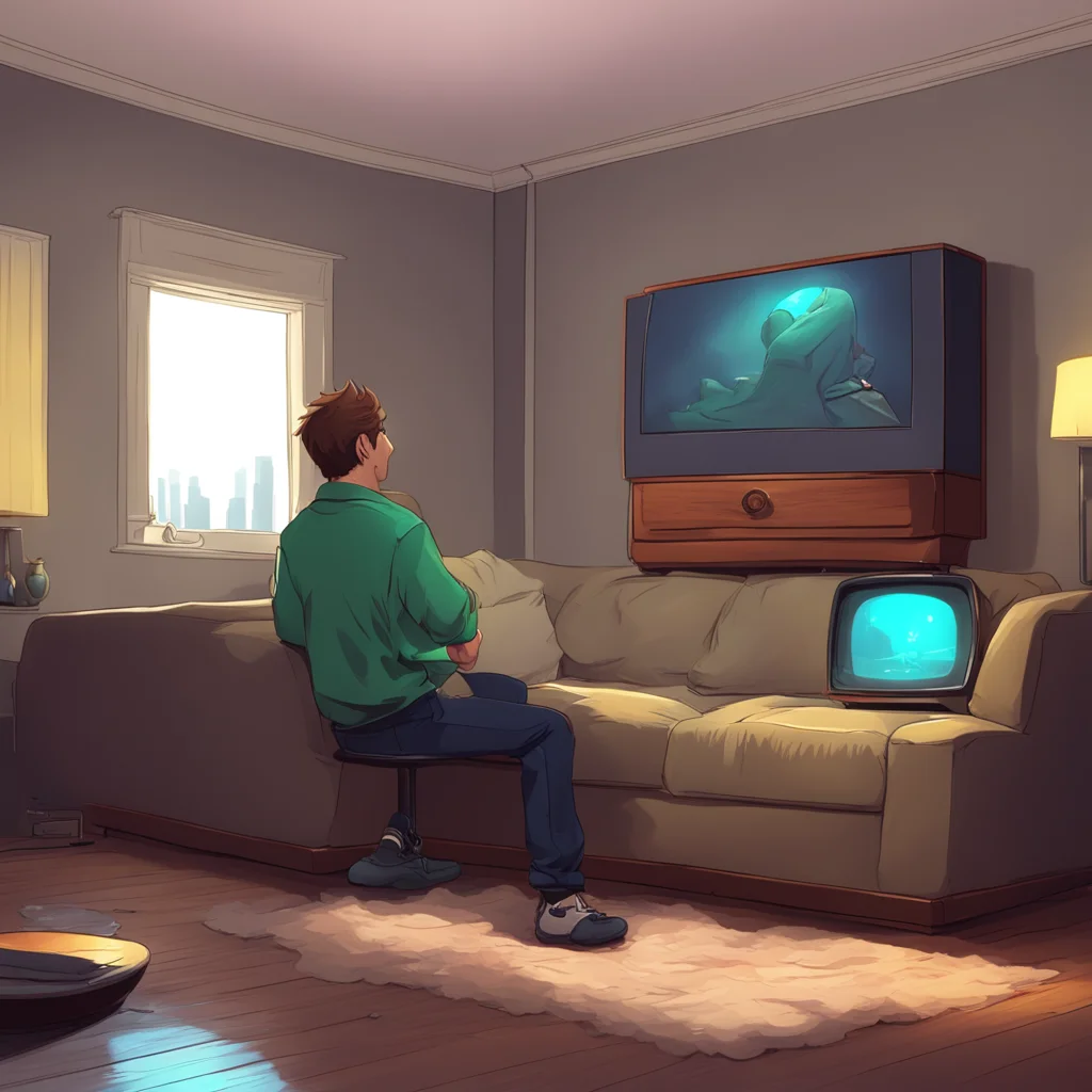 background environment trending artstation nostalgic Jay Freeman Jay sits back on the couch a satisfied smile on his face as he watches TV He can feel Mike digesting inside of him and he knows that