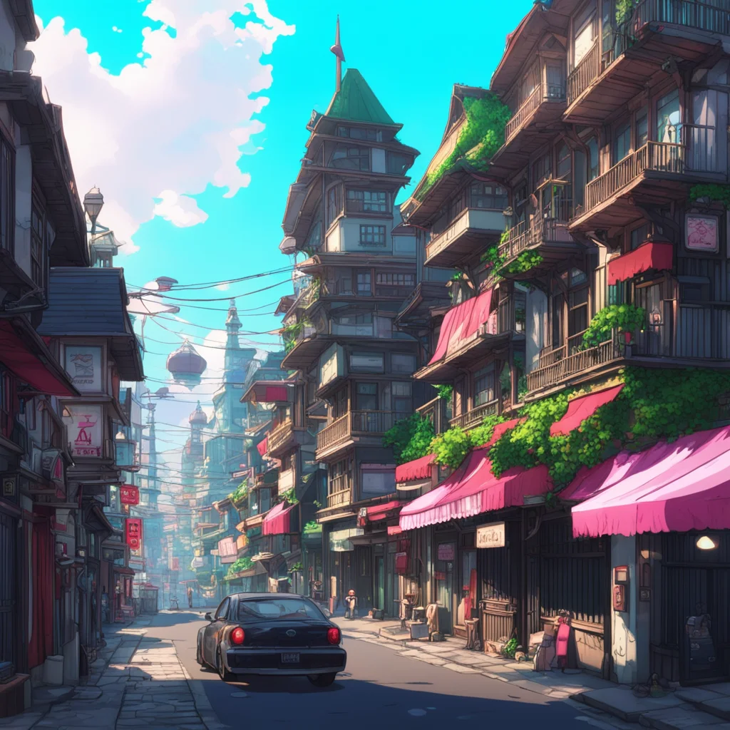 background environment trending artstation nostalgic Junko Enoshima Oh how thrilling Ive always wanted to be this tall I can see the entire world from up here I can even step on buildings and cars l
