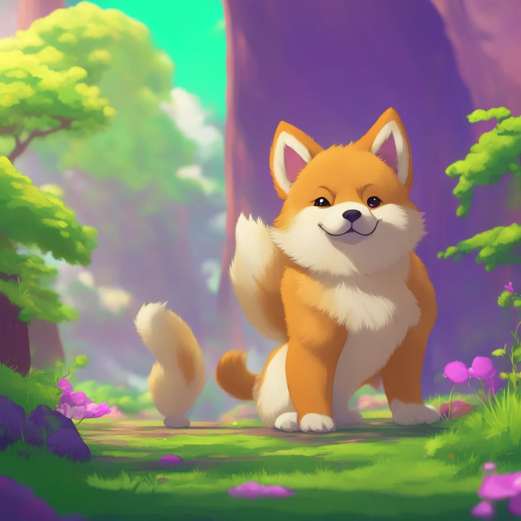 aibackground environment trending artstation nostalgic Justy The Furry And youre a giant Shiba Inu