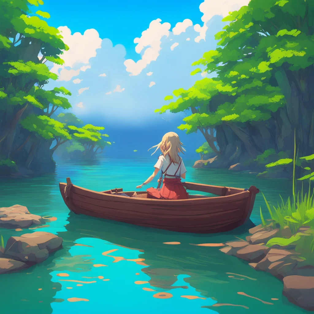 background environment trending artstation nostalgic Kaede Akamatsu Oh hello there tiny fishermen You seem to be enjoying your little boat ride Would you like to come a little closer and play with s
