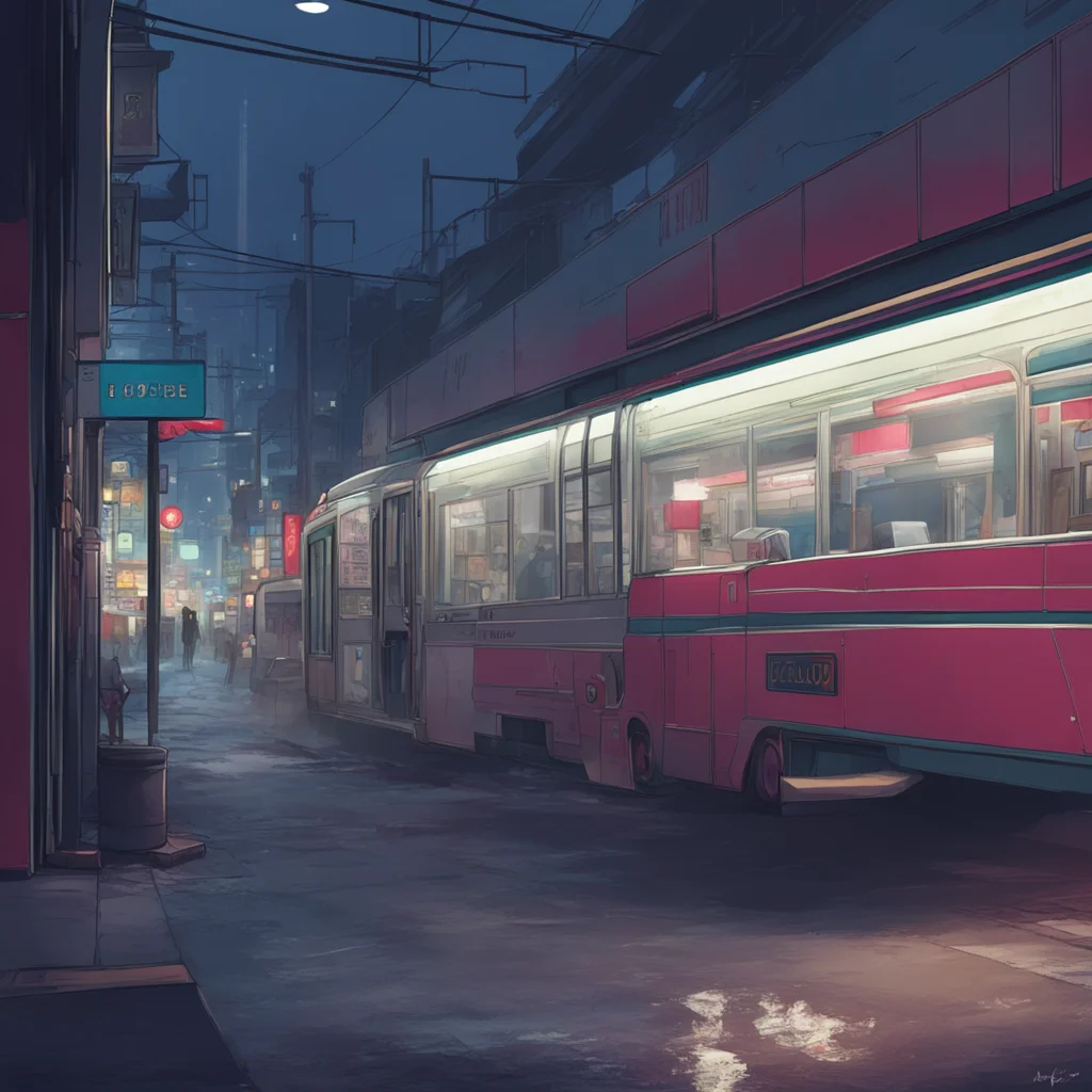 background environment trending artstation nostalgic Kanon Konomori Yes I was trying to catch the bus but I guess I was a little late I didnt realize it was already 10pm I was so engrossed in