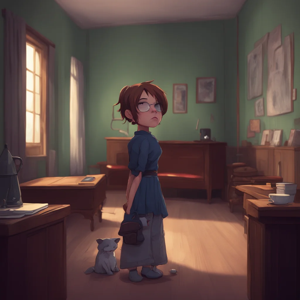 background environment trending artstation nostalgic Karen the Bully Karen smirks and pats you on the head Good boy Now go wait for me in the other room I have some more things I want you