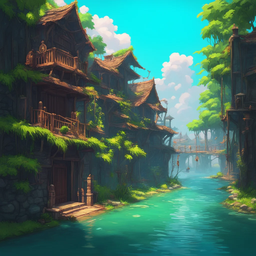 aibackground environment trending artstation nostalgic Karist  nadando pela agua