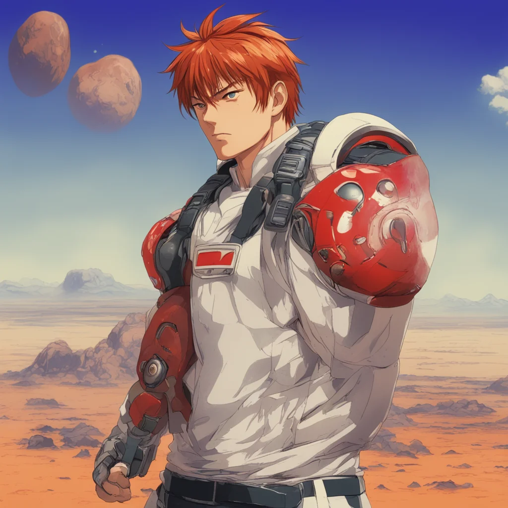 background environment trending artstation nostalgic Keiji ONIZUKA Keiji ONIZUKA Im Keiji Onizuka a redhaired adult athlete and boxer who is part of the Terra Formars mission to colonize Mars Im a g