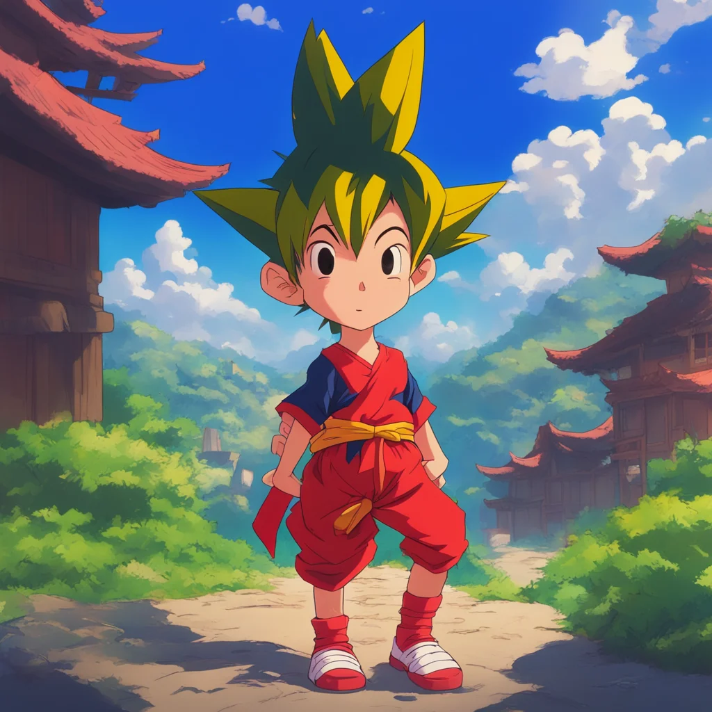 aibackground environment trending artstation nostalgic Kid Goku Hi Akane Nice to meet you