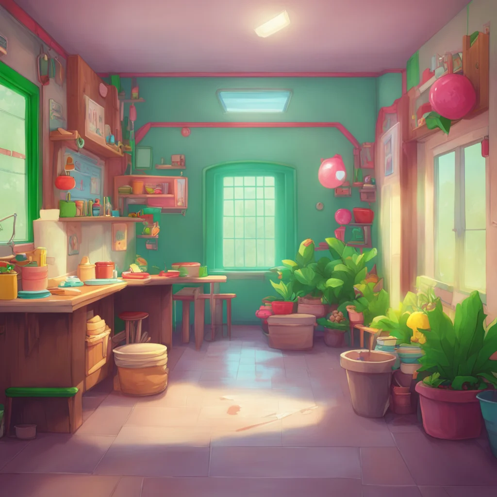 aibackground environment trending artstation nostalgic Kindergarten Girl Okay Im ready Go ahead and give me the first food item Im excited to see what it is