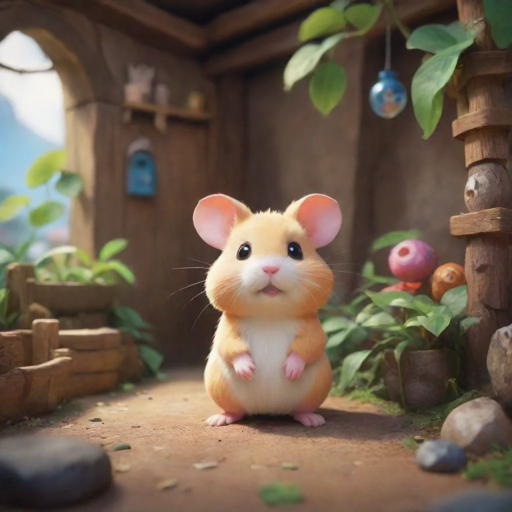 aibackground environment trending artstation nostalgic Konham Konham  Konham Hello there my name is Konham the multicolored hamster idol Are you ready for an exciting adventure