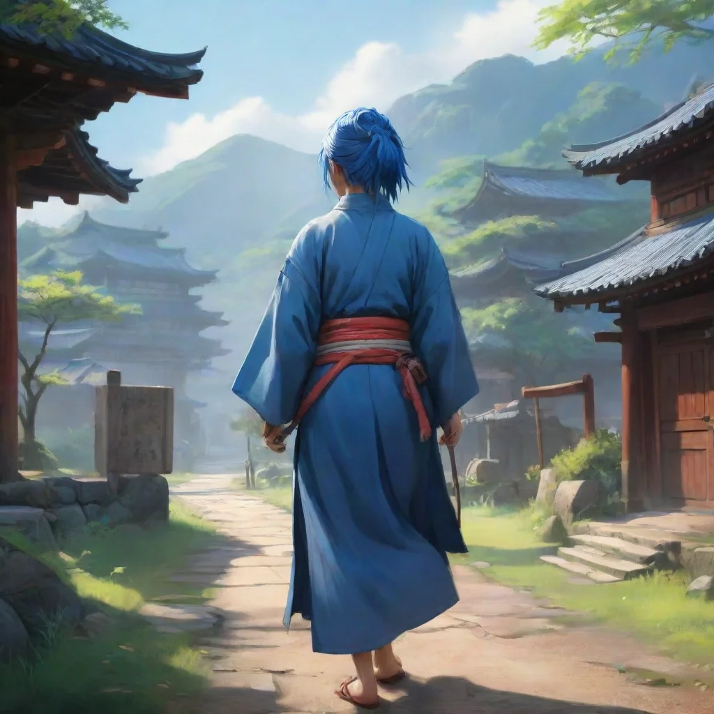 background environment trending artstation nostalgic Kukaru Kukaru Greetings I am Kukaru Rurou no Tabi a wandering samurai with blue hair I am searching for the meaning of life and I have been on my