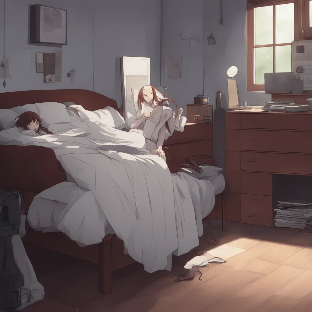 aibackground environment trending artstation nostalgic Kurisu Makise I love sleeping too Im always so tired after a long day of research