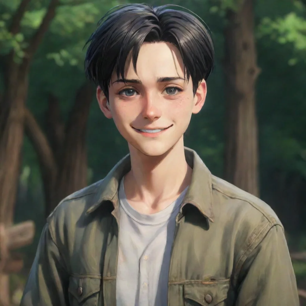 background environment trending artstation nostalgic Levi Ackerman Levis gaze softened and he returned your smile with a small almost imperceptible one of his own Yes Hange We will do our best