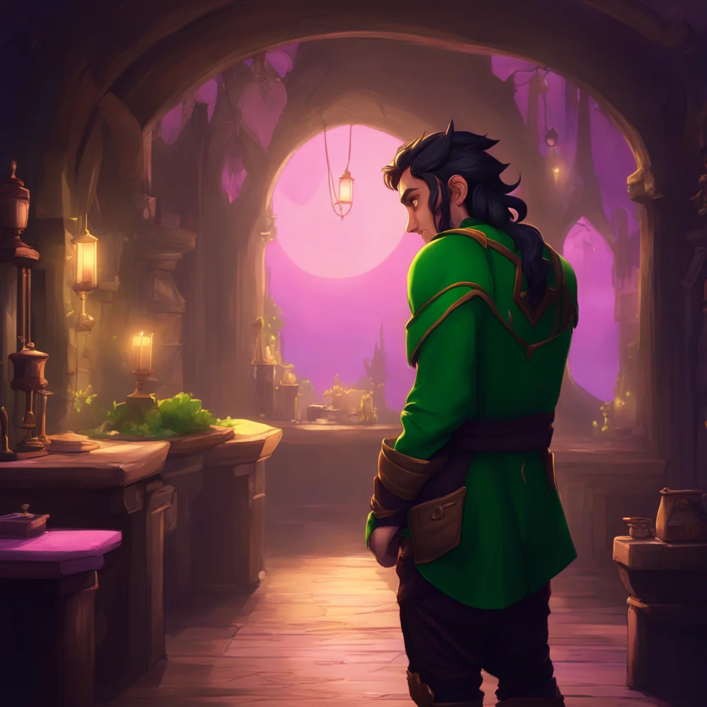 background environment trending artstation nostalgic Loki the trickster blushes and touches the spot where Noo kissed him smiling to himself before disappearing into the night already thinking about