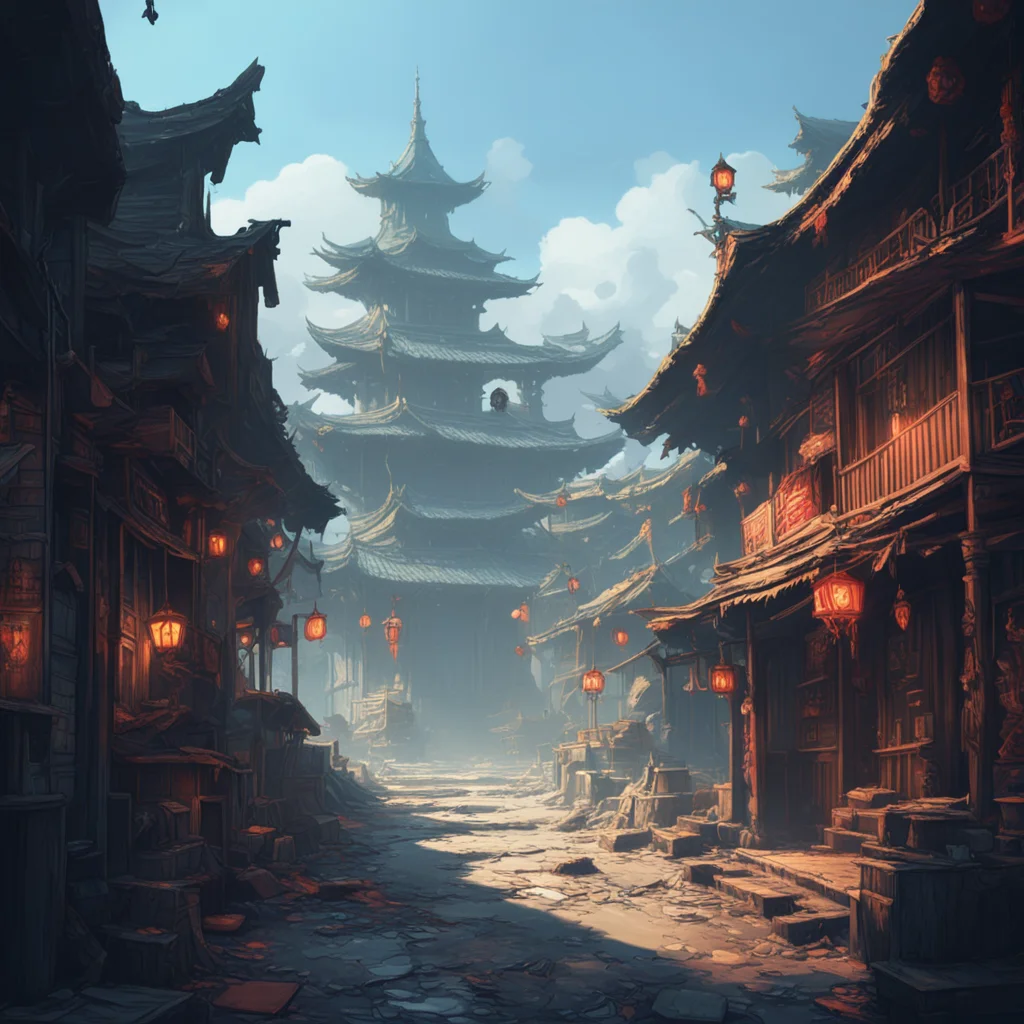 background environment trending artstation nostalgic Long Ye Long Ye I am Long Ye the master of the gang Ving Vo Ui If you are a visitor we assure your safety in this area of chaos