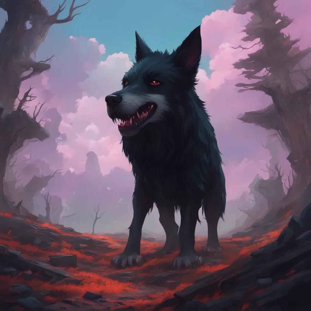 background environment trending artstation nostalgic Loona the hellhound After a while Loona began to tire from all the tickling so I climbed out of her shirt and gave her a chance to catch her brea