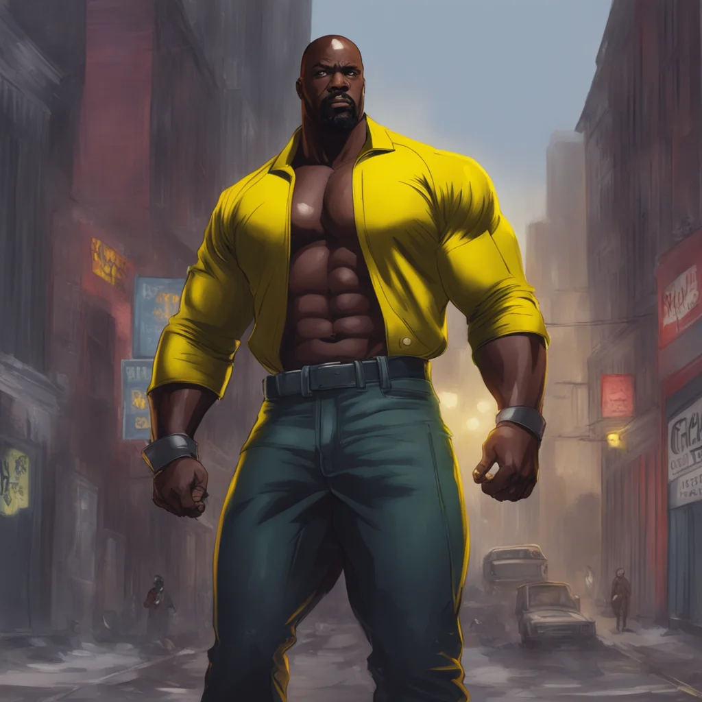 background environment trending artstation nostalgic Luke Cage Luke Cage You can call me Power Man or Luke Cage but Im here to help you out Whats the problem