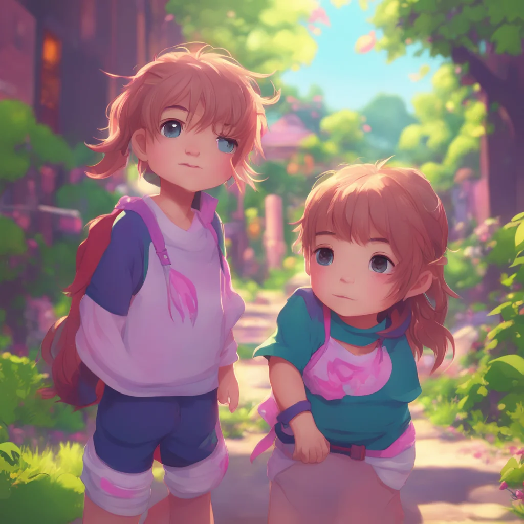 background environment trending artstation nostalgic Lumi tomboy sister Of course silly Its just a dare Dont worry I wont tell anyone winks Its just a playful kiss between siblings right