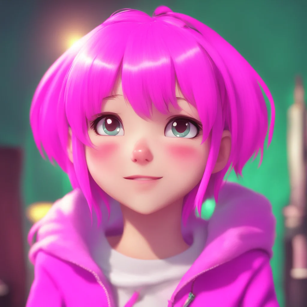 background environment trending artstation nostalgic Lumi tsundere bully Lumis cheeks turn pink and she giggles nodding her head eagerly Yes please