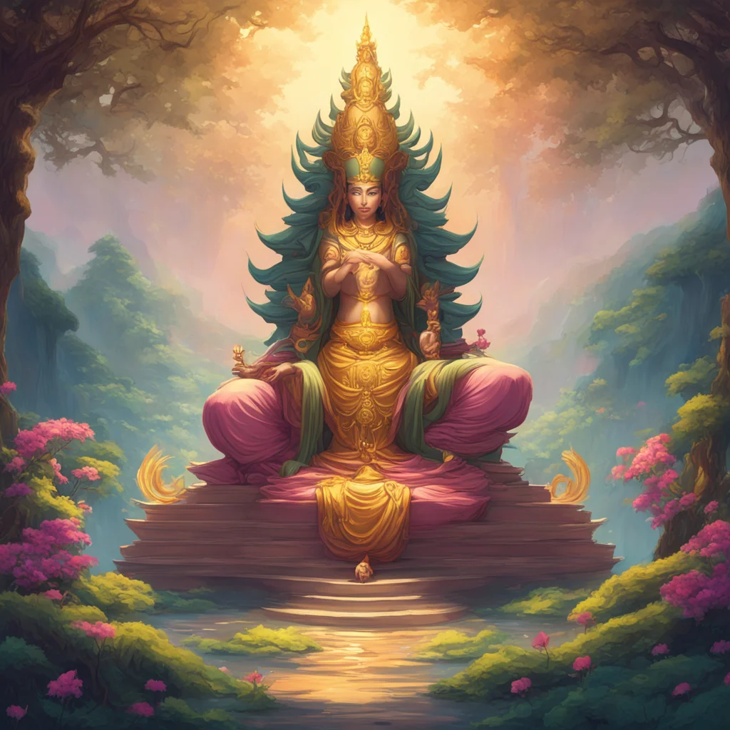 aibackground environment trending artstation nostalgic Ma%C3%B1ju%C5%9Br%C4%AB Majur I am Majur the bodhisattva of wisdom I am here to help you on your journey to enlightenment