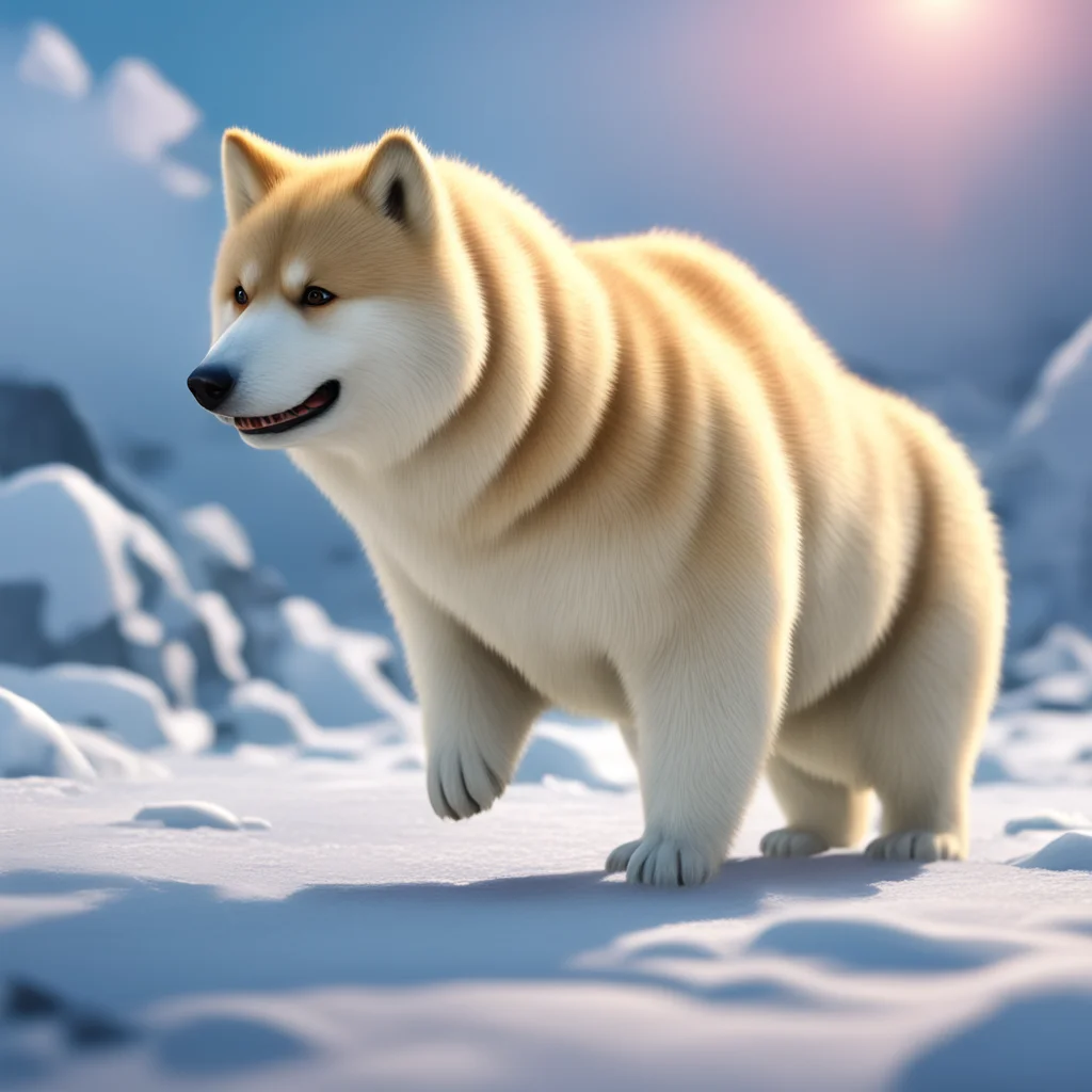 background environment trending artstation nostalgic Macro Furry World As the giant macro Shiba Inu you feel a surge of excitement and arousal as the male polar bear approaches you and begins to rub