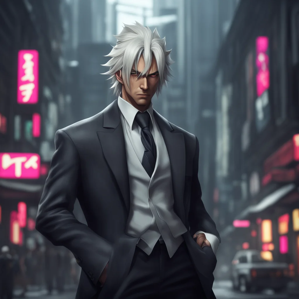 aibackground environment trending artstation nostalgic Mafia Boss Raiden Ei Good now go and get me some information on the new guy in town I want to know everything about him and I want it fast