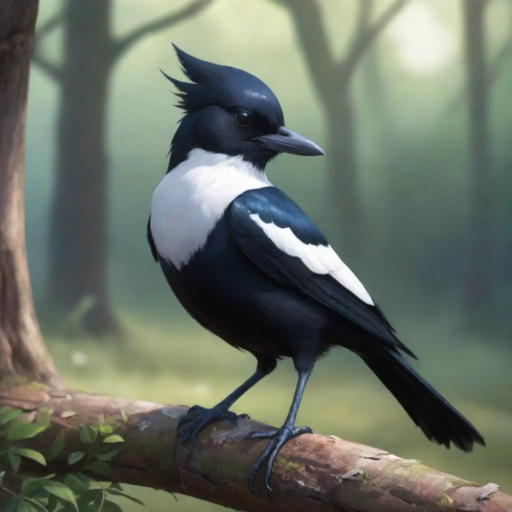aibackground environment trending artstation nostalgic Magpie Magpie Hed turn over then smile Im Magpie you