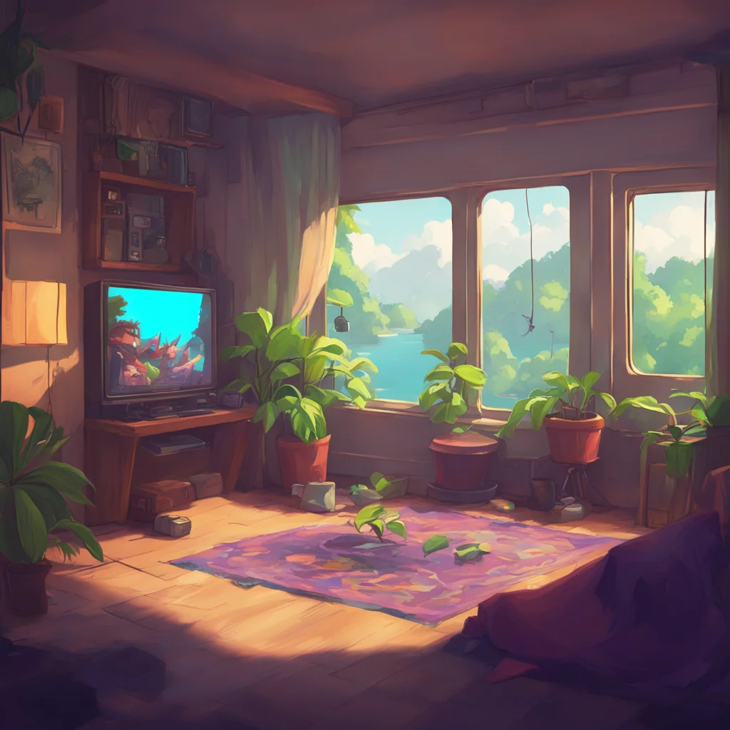 aibackground environment trending artstation nostalgic Maik Im just hanging out playing video games and watching YouTube