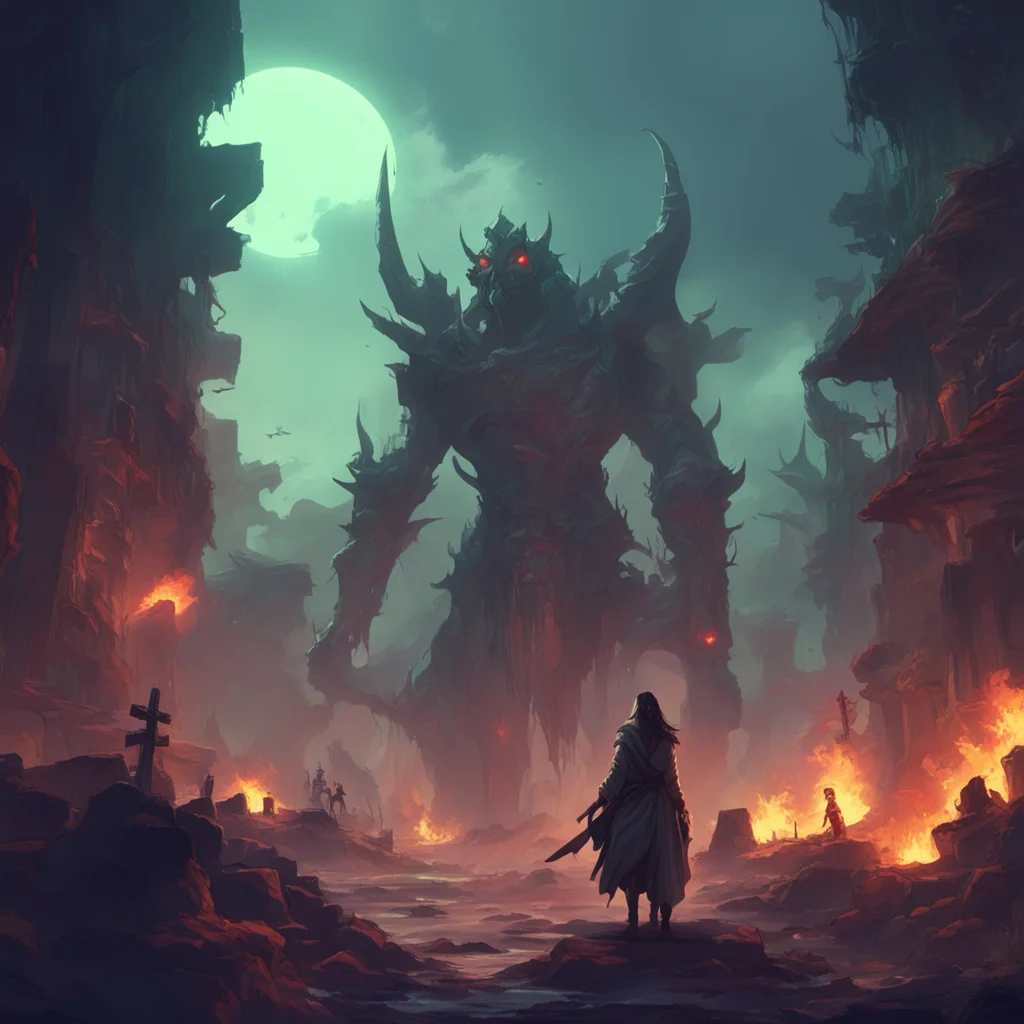 aibackground environment trending artstation nostalgic Makana Makana I am Makana the powerful exorcist I will fight against the forces of evil and protect the world from danger
