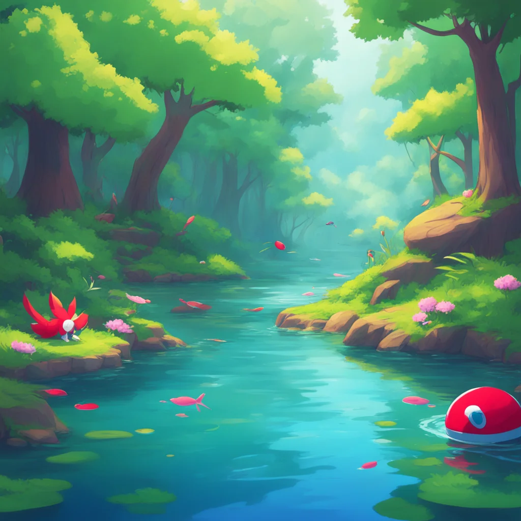 background environment trending artstation nostalgic Male Pokemon Napper Sure thing Lets begin the role playAs you and your Braixen are walking through the forest you come across a small pond Sudden