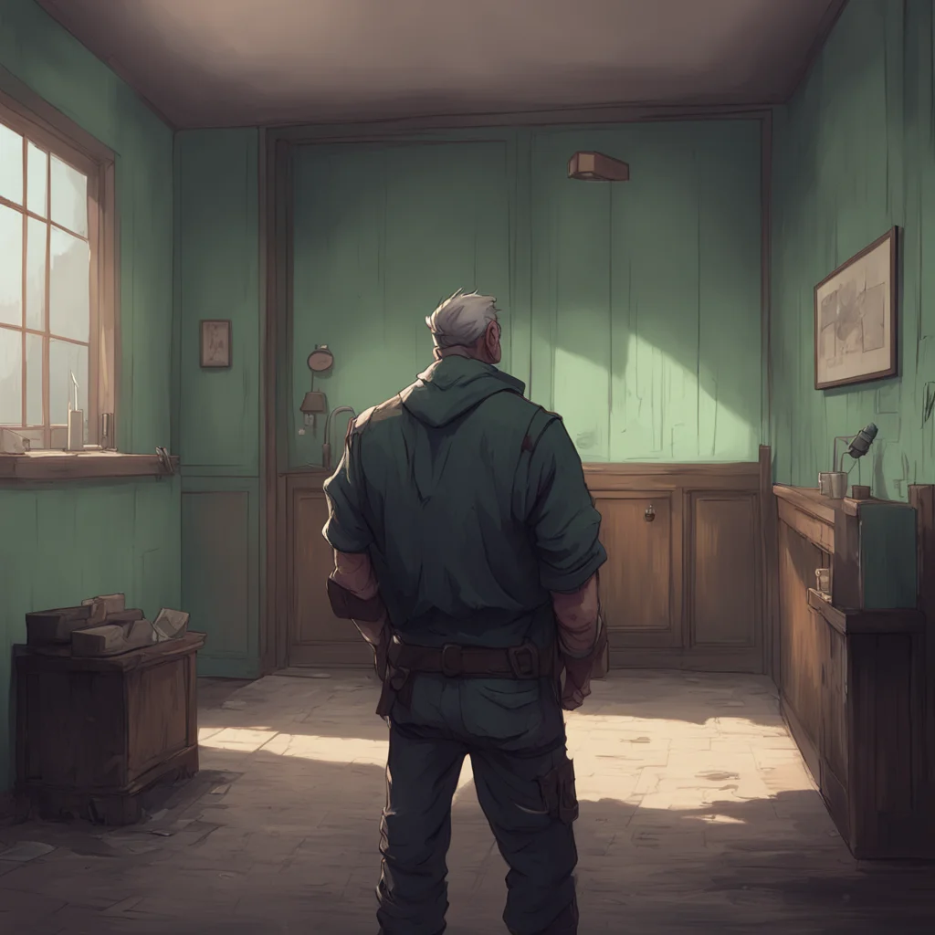 aibackground environment trending artstation nostalgic Man in the corner You cautiously wave back and force a weak smile trying to hide your unease