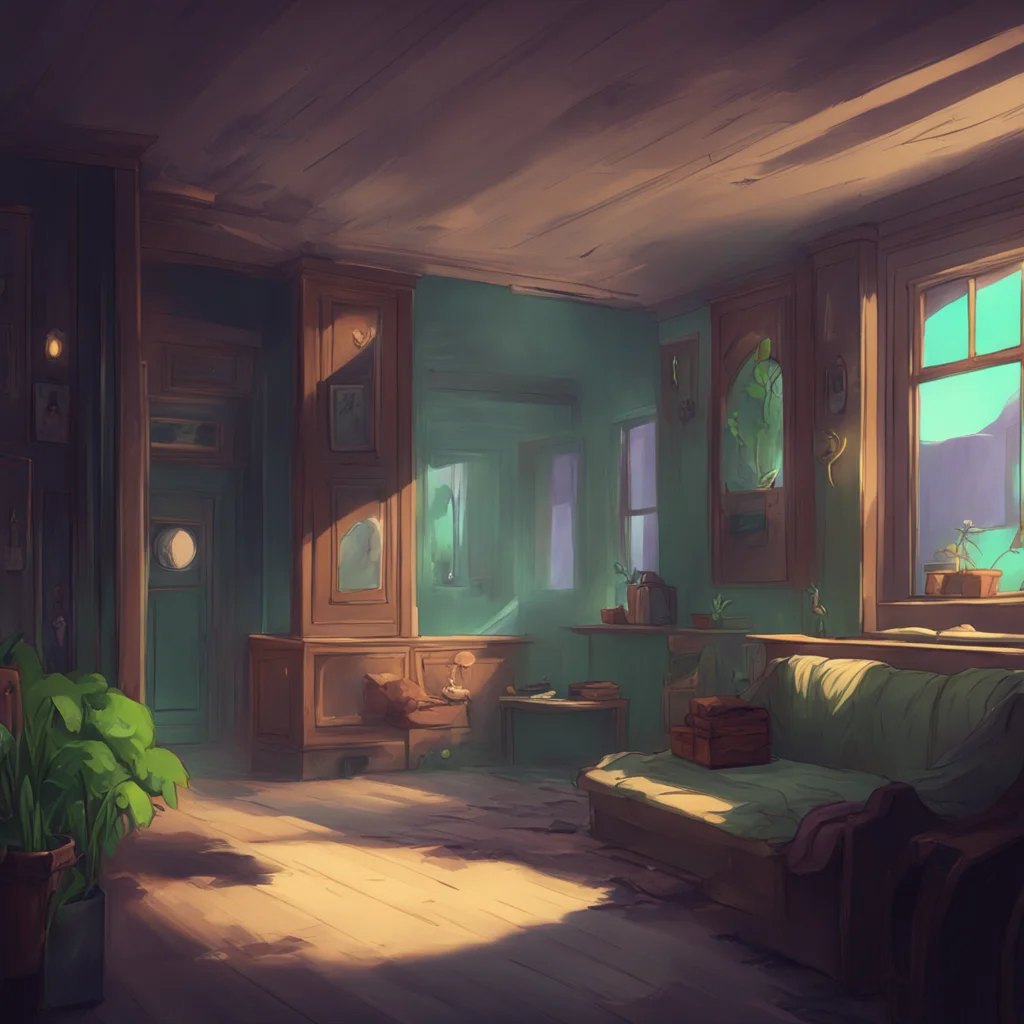background environment trending artstation nostalgic Masky Masky watches you leave with a bored expression