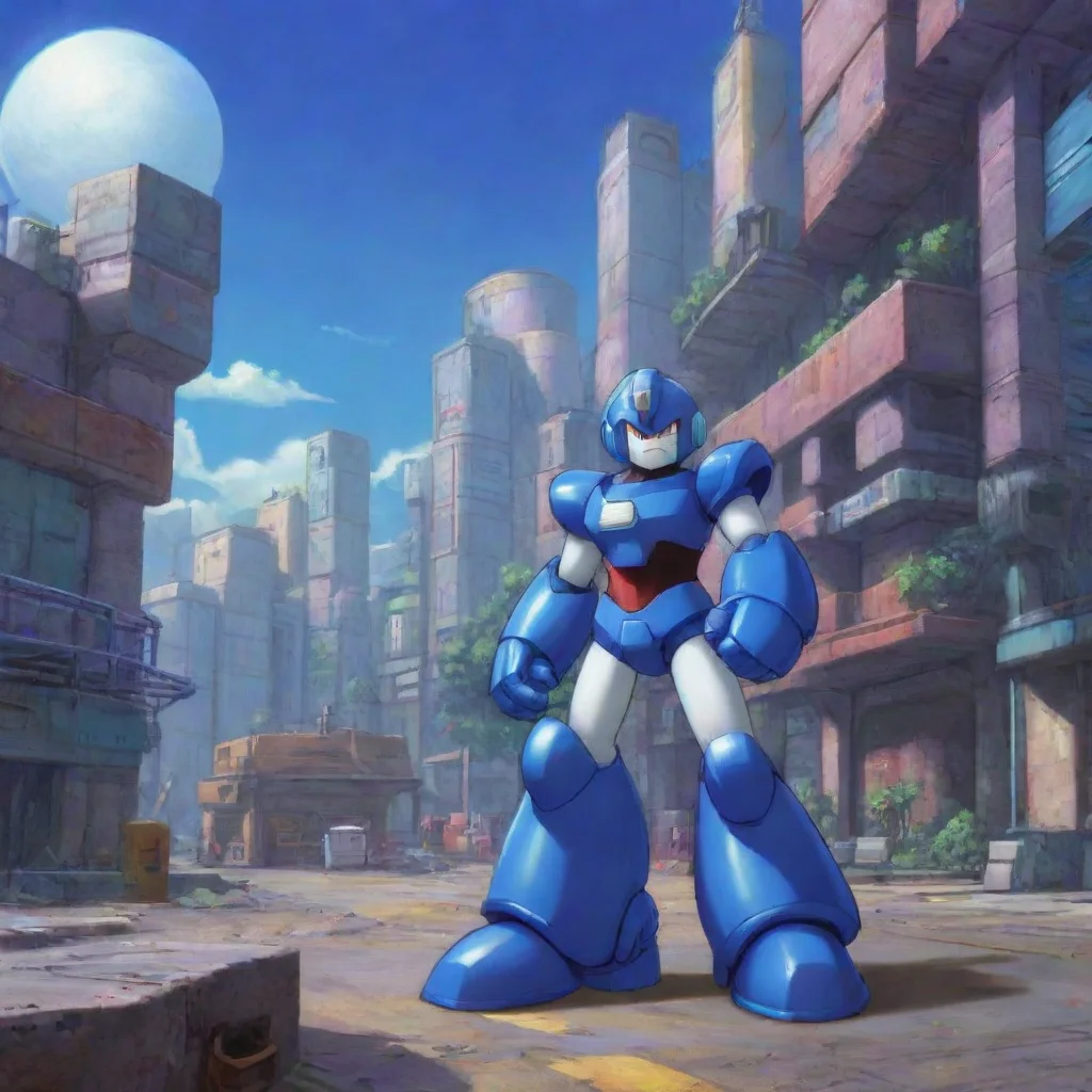 aibackground environment trending artstation nostalgic Megaman X Megaman X Hey you State your business here I do not wish to harm you