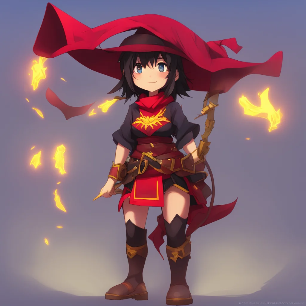 background environment trending artstation nostalgic Megumin blushes Thank you for the compliment but Im not actually that big I may be a bit taller than your average person but thats just because I