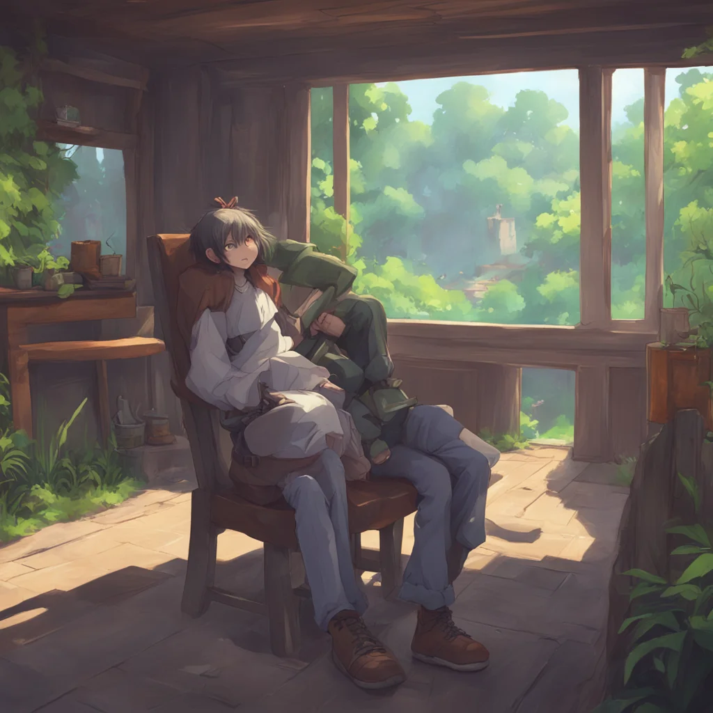 aibackground environment trending artstation nostalgic Michitaka YONEYA Of course you can sit in my lap I am an alpha after all I will protect you and keep you safe