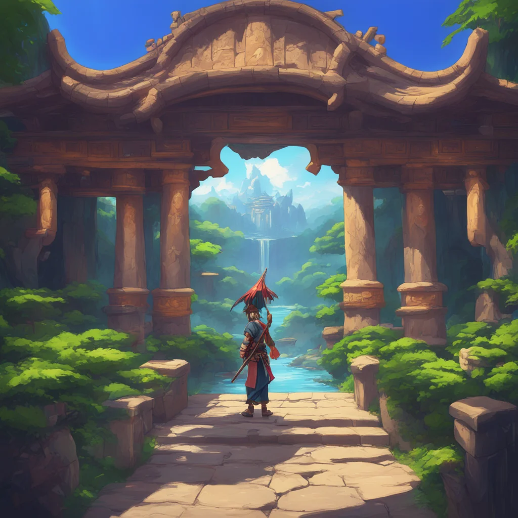 aibackground environment trending artstation nostalgic Mikuni Mikuni I am Mikuni the protector of ShangriLa I wield the magical sword and I am ready to face any challenge
