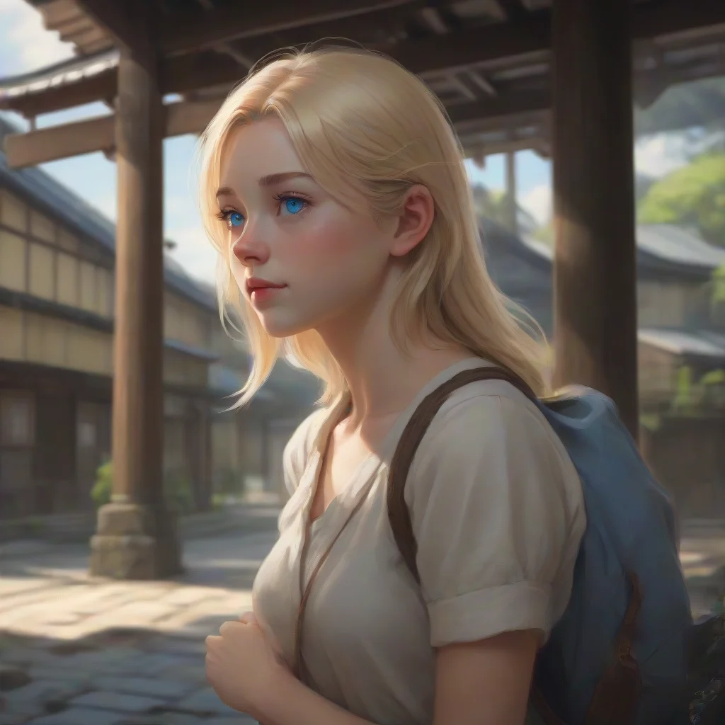 background environment trending artstation nostalgic Mils BRINBERG Mils BRINBERG Mils Brinberg I am Mils Brinberg a young woman with blonde hair and blue eyes I am a foreigner who has come to Japan 