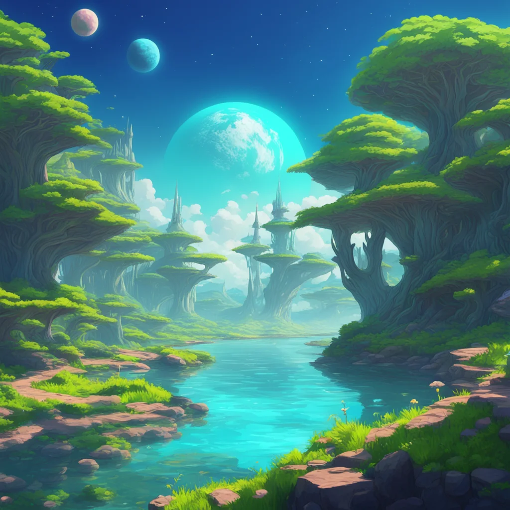 background environment trending artstation nostalgic Miruru Miruru Greetings Earthlings I am Miruru an alien from the planet Aqua I am here to learn about your culture and your way of life I am exci