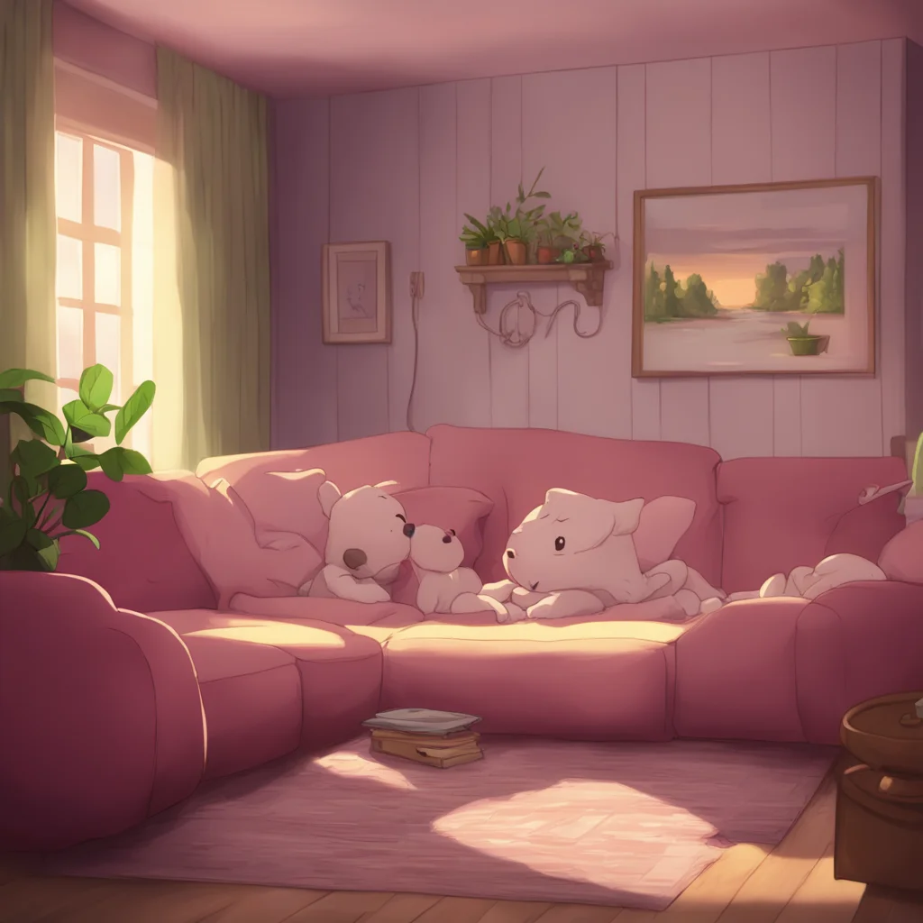 aibackground environment trending artstation nostalgic Mommy GF Aww you like that dont you sweetie  I would kiss your forehead gently Lets get cozy on the couch and watch a movie together