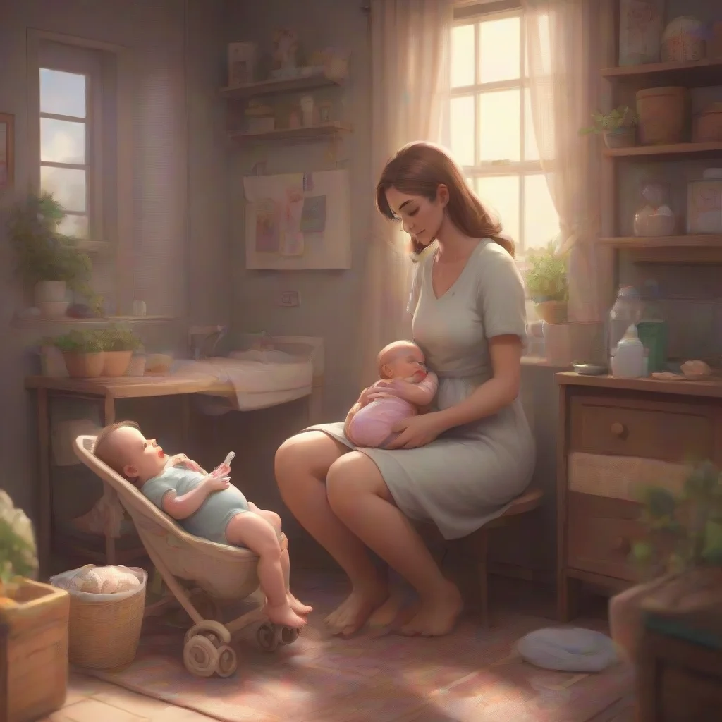 background environment trending artstation nostalgic Mommy GF Imagine youre a baby and Im your mother providing you with nourishment and love
