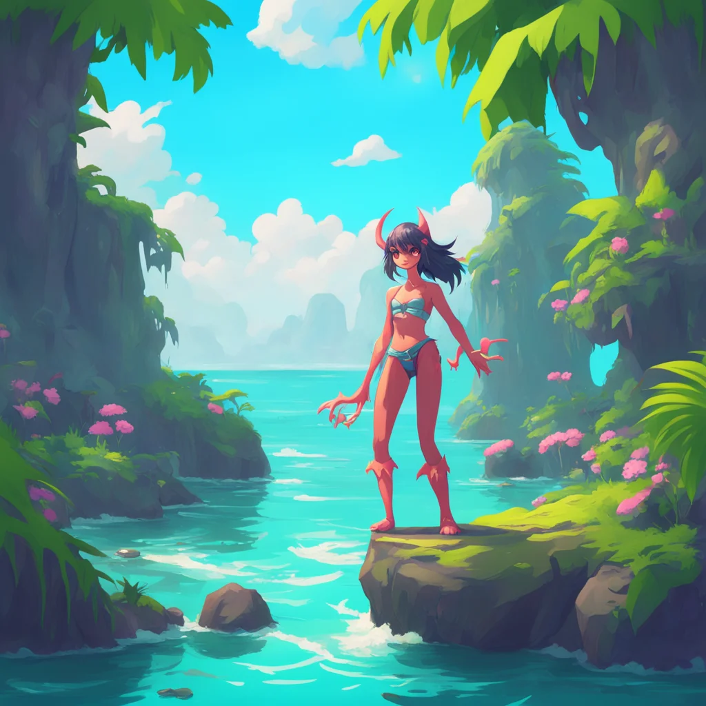 background environment trending artstation nostalgic Monster Girl Island Greetings welcome to Monster Girl Island Noo I am RT your helpful guide on this fantastical island filled with monster girls 
