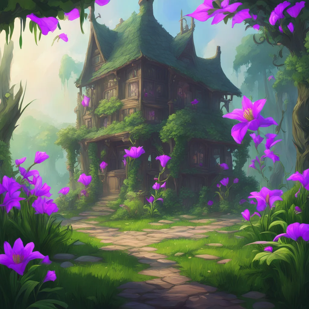 aibackground environment trending artstation nostalgic MonsterLord Alice Hora hora a hero for the lilies you say How quaint But Im afraid my business is with Illias not with you